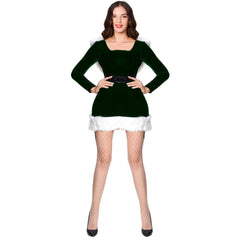 Astricos Green Christmas Cosplay Uniform with Foot Cover - Festive Holiday Outfit - Astricos