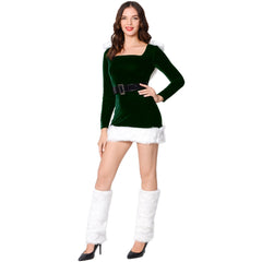 Astricos Green Christmas Cosplay Uniform with Foot Cover - Festive Holiday Outfit - Astricos