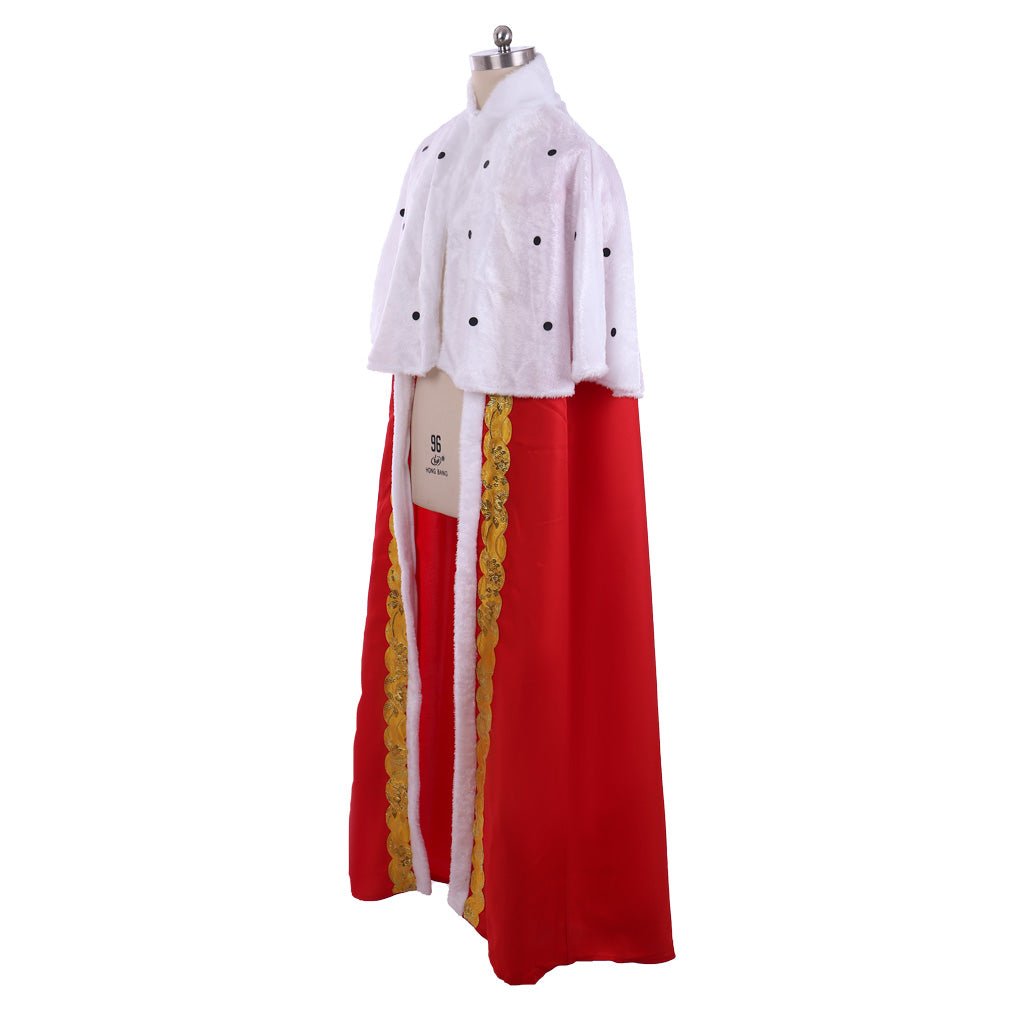 Astricos King George III Medieval Royal Cape - Men's Deluxe Cosplay Cloak for Halloween & Carnival - Astricos