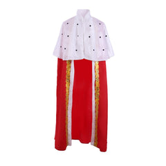 Astricos King George III Medieval Royal Cape - Men's Deluxe Cosplay Cloak for Halloween & Carnival - Astricos