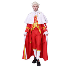 Astricos King George III Robe Cosplay Costume – Majestic Monarch's Ensemble with Cloak | Astricos Medieval Series - Astricos