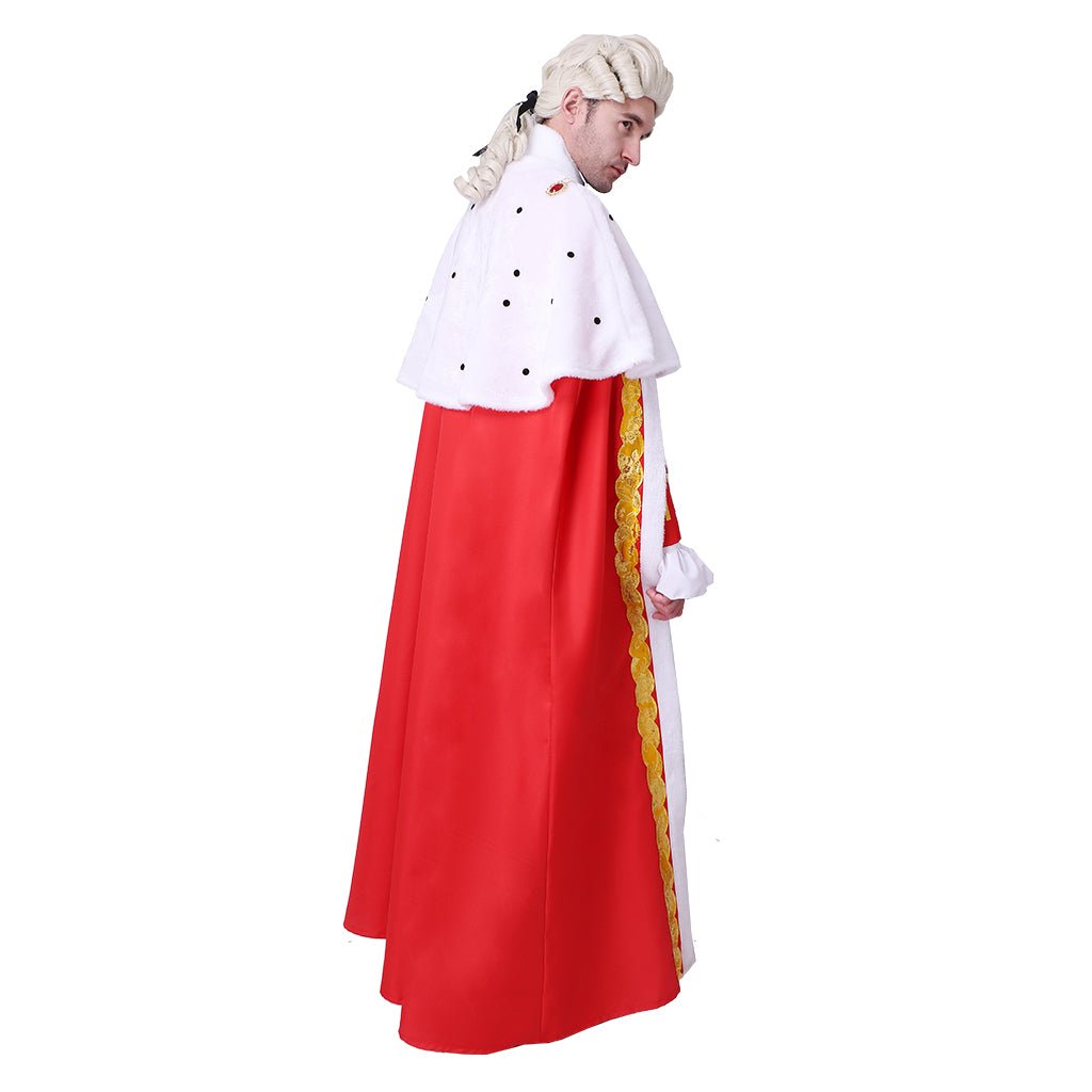 Astricos King George III Robe Cosplay Costume – Majestic Monarch's Ensemble with Cloak | Astricos Medieval Series - Astricos