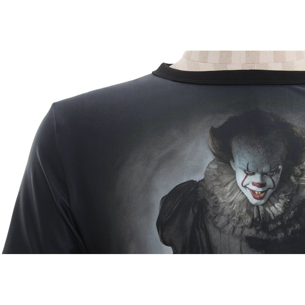 Astricos: It: Chapter One Pennywise Short Sleeve T-Shirt - Official Cosplay Costume - Astricos