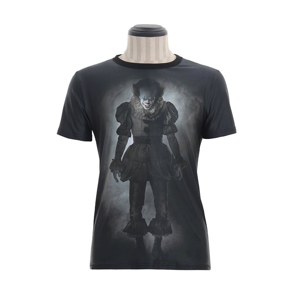 Astricos: It: Chapter One Pennywise Short Sleeve T-Shirt - Official Cosplay Costume - Astricos