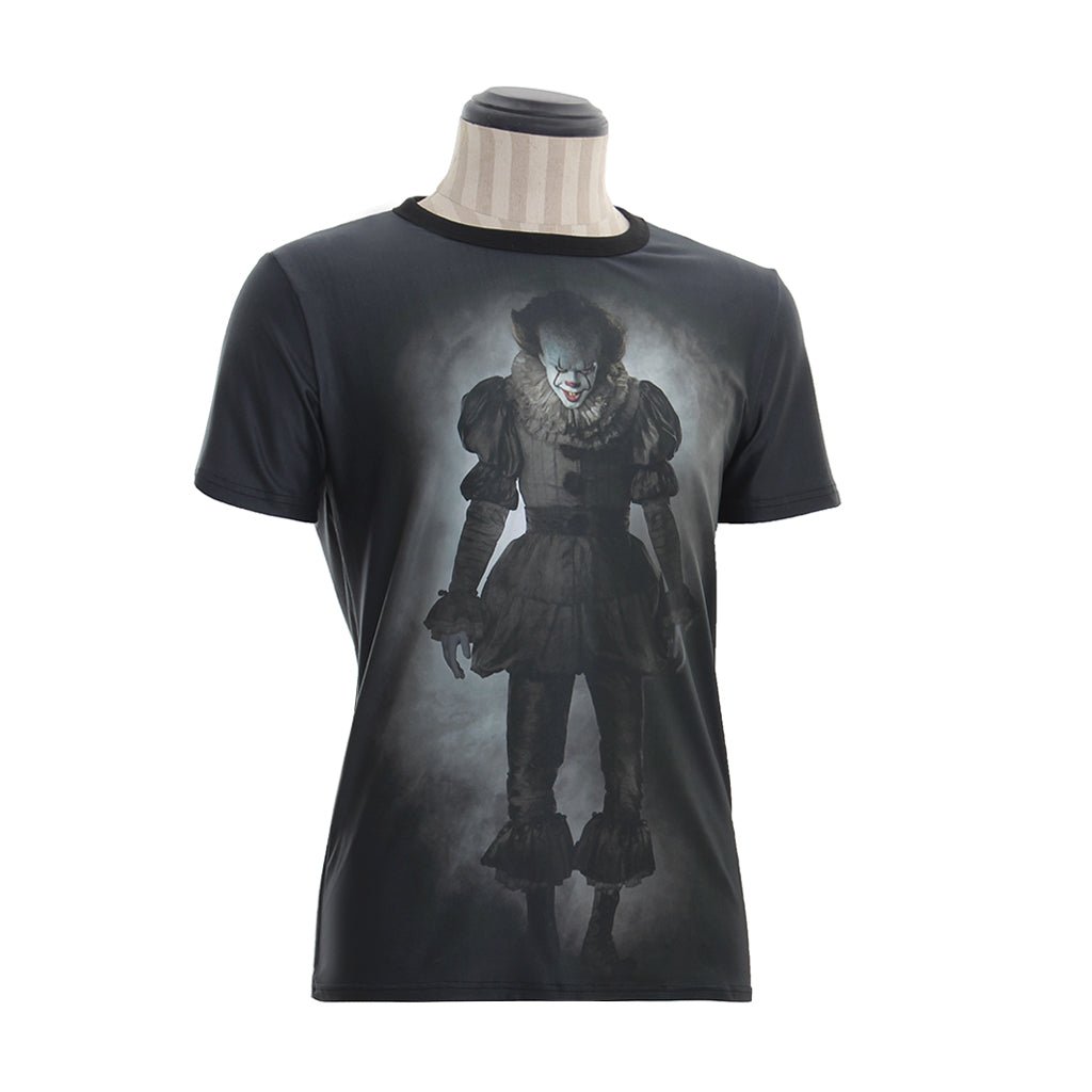 Astricos: It: Chapter One Pennywise Short Sleeve T-Shirt - Official Cosplay Costume - Astricos