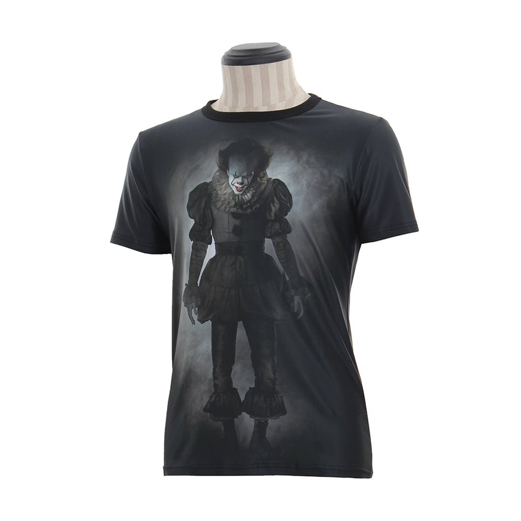 Astricos: It: Chapter One Pennywise Short Sleeve T-Shirt - Official Cosplay Costume - Astricos