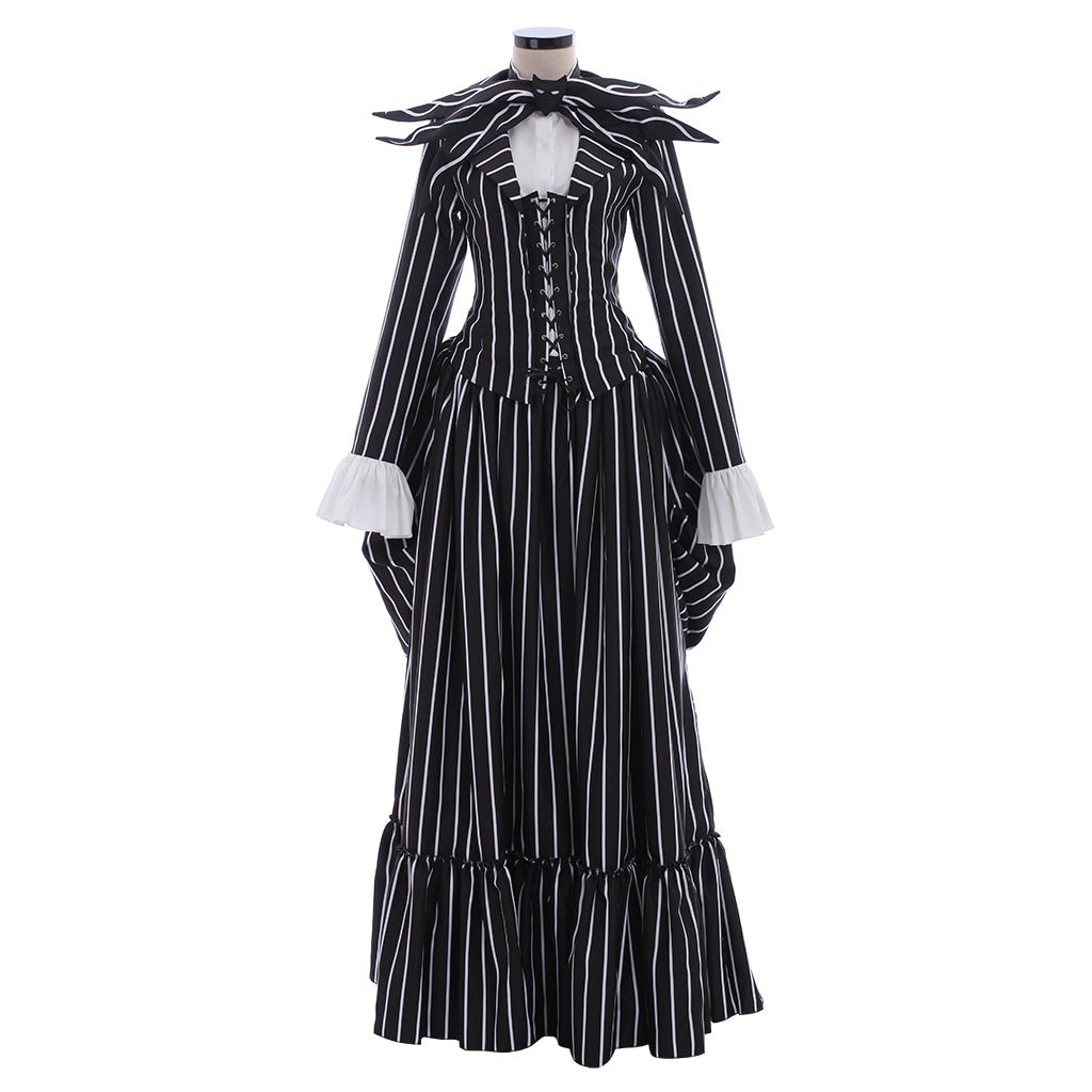 Astricos Jack Skellington Black Stripe Suit Jacket - Perfect for Unisex Halloween Parties - Astricos