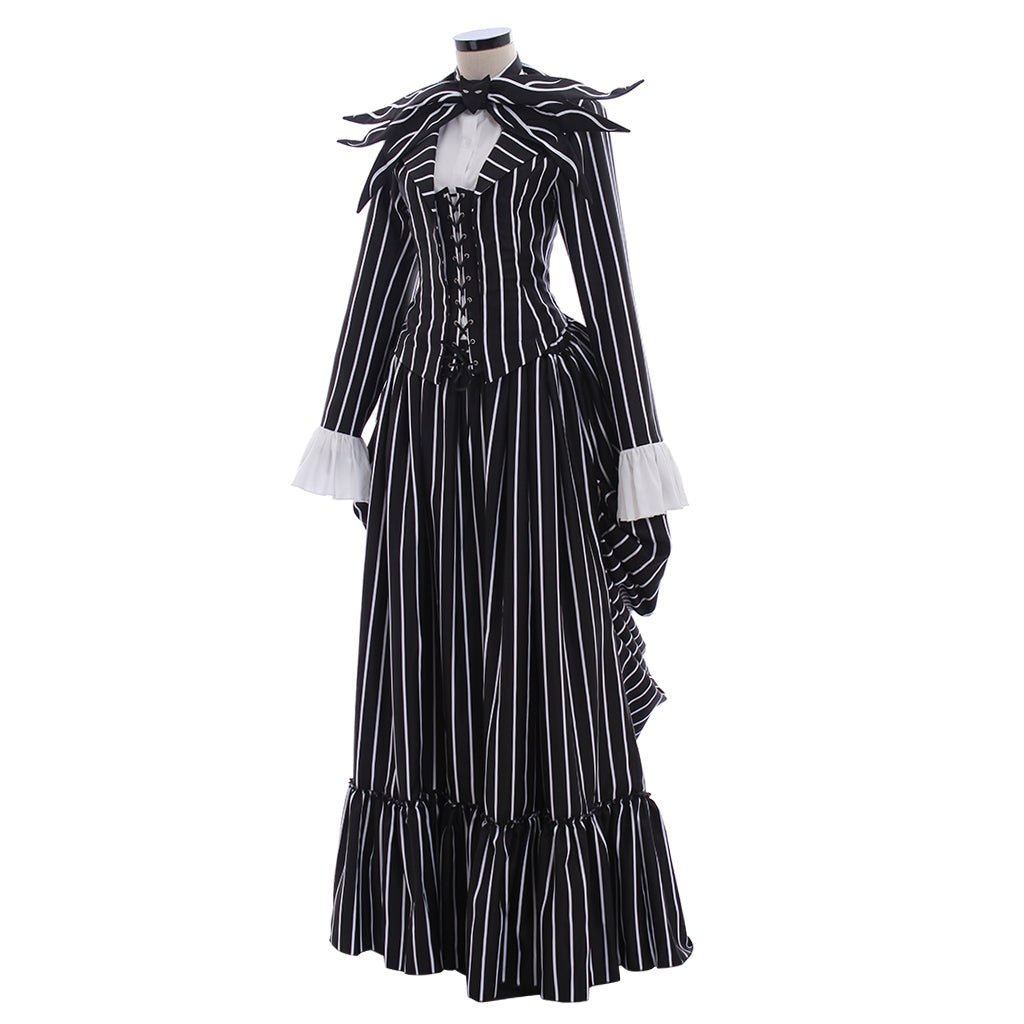 Astricos Jack Skellington Black Stripe Suit Jacket - Perfect for Unisex Halloween Parties - Astricos