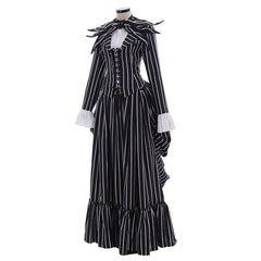 Astricos Jack Skellington Black Stripe Suit Jacket - Perfect for Unisex Halloween Parties - Astricos