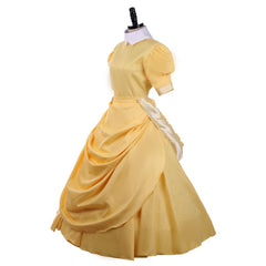 Astricos Jane Cosplay Dress | Elegant Yellow Victorian Short Sleeve Fantasy Maid Dress for Disney Inspired Events - Astricos