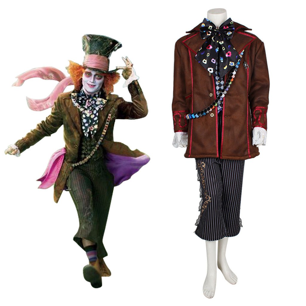 Astricos Mad Hatter Costume | Johnny Depp Inspired Suit for Adults | Halloween Cosplay Outfit - Astricos