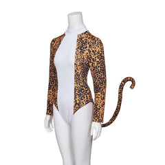 Astricos Sexy Leopard Print Bodysuit | Josie and the Pussycats Inspired Cosplay Jumpsuit - Astricos