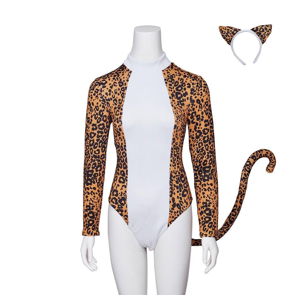 Astricos Sexy Leopard Print Bodysuit | Josie and the Pussycats Inspired Cosplay Jumpsuit - Astricos