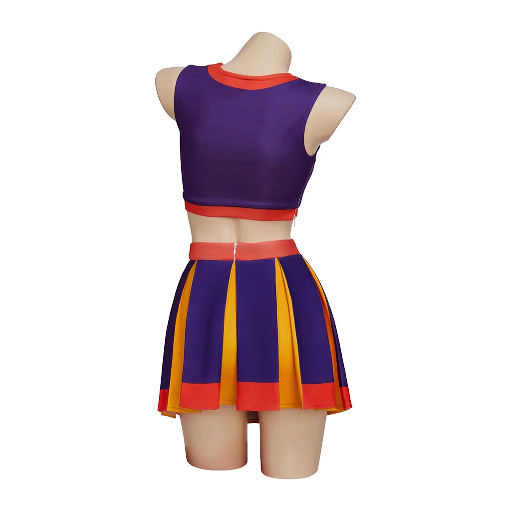 Astricos Cheerleader Costume - Vibrant Purple Cheerleading Outfit for Women, Inspired by High School Musical - Astricos