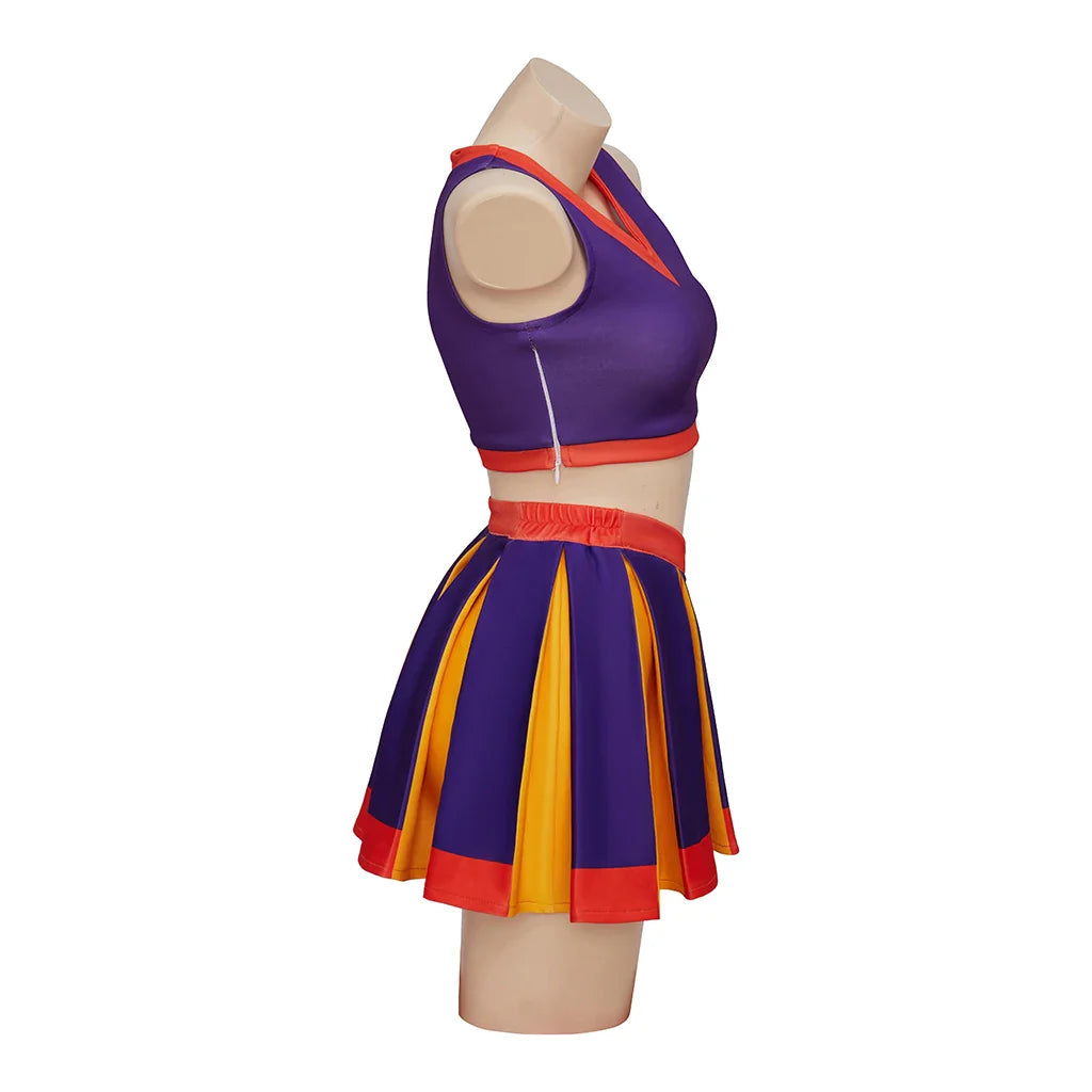 Astricos Cheerleader Costume - Vibrant Purple Cheerleading Outfit for Women, Inspired by High School Musical - Astricos