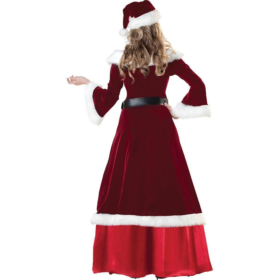 Astricos M-3XL Glamorous Christmas King & Queen Costumes | Unisex Holiday Party Attire - Astricos