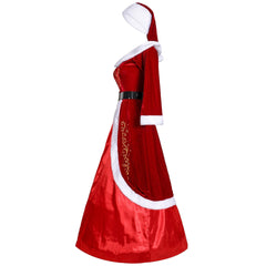 Astricos M-3XL Glamorous Christmas King & Queen Costumes | Unisex Holiday Party Attire - Astricos