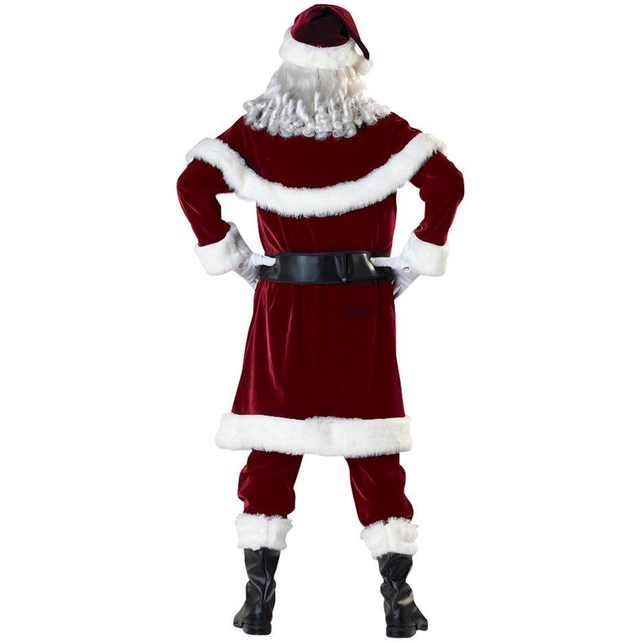 Astricos Men's Large Size Christmas Clothing Set with Santa Print - Perfect for Holiday Celebrations - Astricos