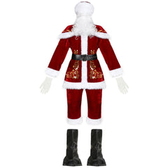 Astricos Men's Large Size Christmas Clothing Set with Santa Print - Perfect for Holiday Celebrations - Astricos