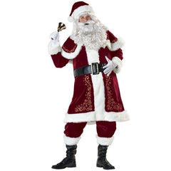 Astricos Men's Large Size Christmas Clothing Set with Santa Print - Perfect for Holiday Celebrations - Astricos