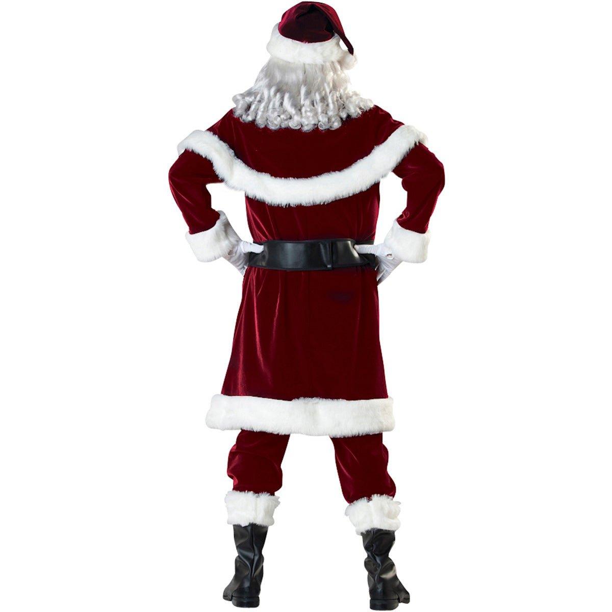 Astricos Plus Size Thickened Santa Suit - Men's Christmas Outfit for Joyful Celebrations - Astricos