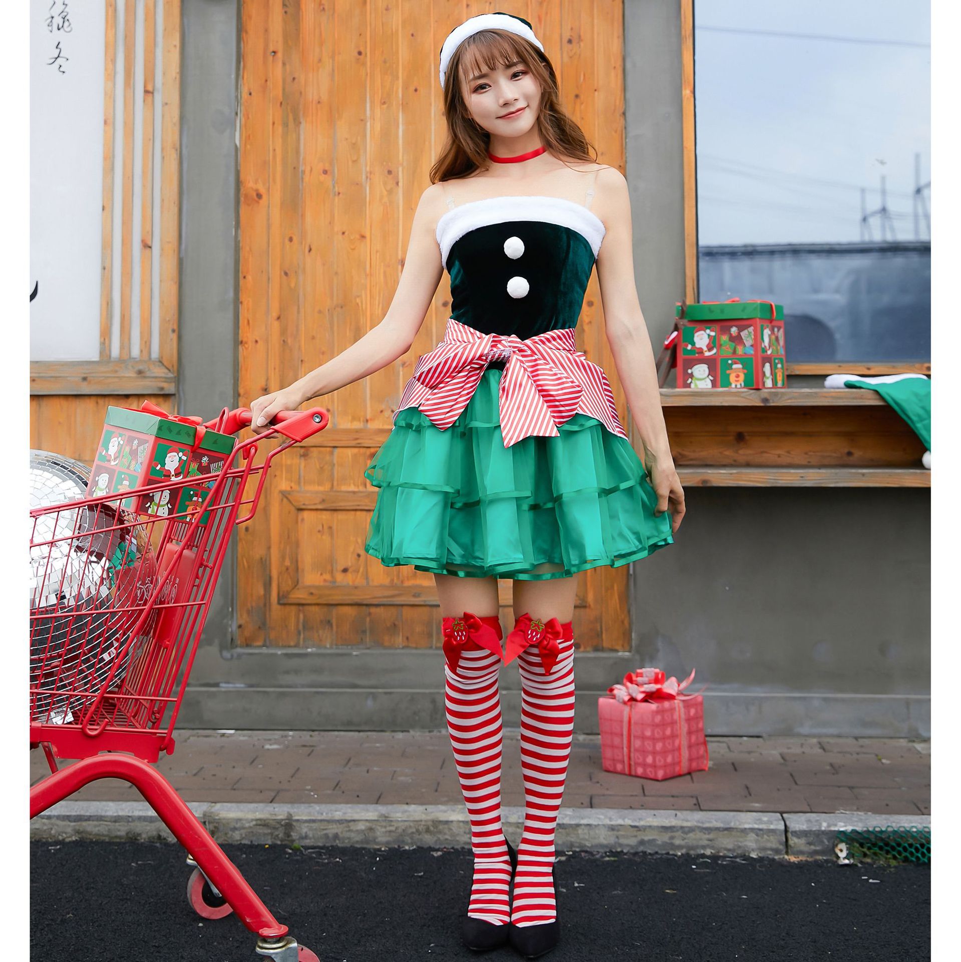 New Japanese-Style Christmas Outfit - Adorable Holiday Cosplay Clothes for Festive Celebrations - Astricos