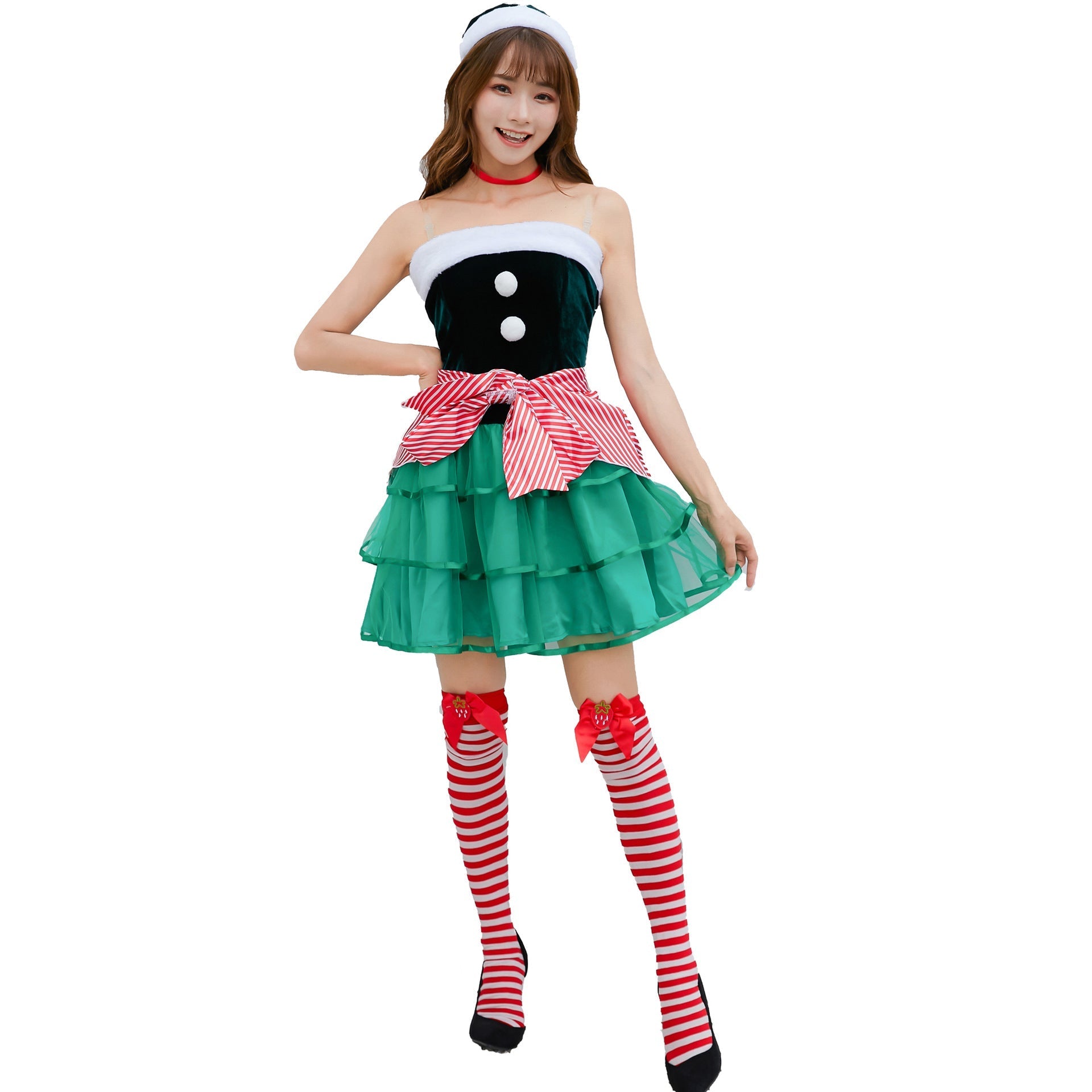 New Japanese-Style Christmas Outfit - Adorable Holiday Cosplay Clothes for Festive Celebrations - Astricos