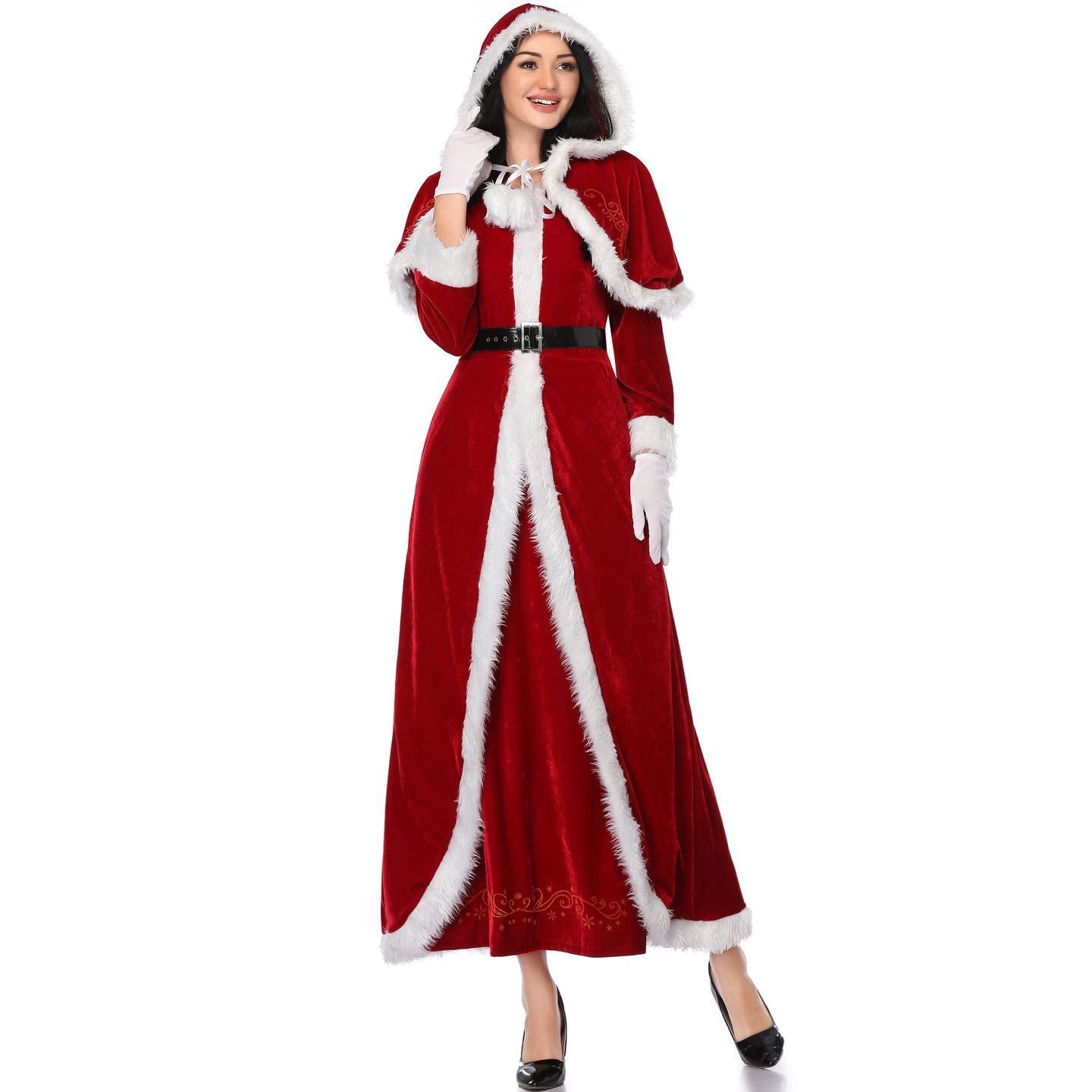 Astricos Women's Glamorous Christmas Outfit - Perfect for Holiday Parties and Carnival Performances - Astricos