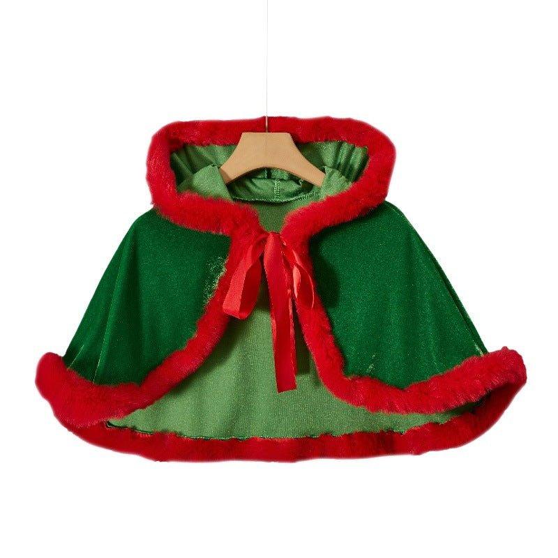 Astricos Girls Christmas Clothing - Festive Shawl Outfit for Holiday Parties - Astricos