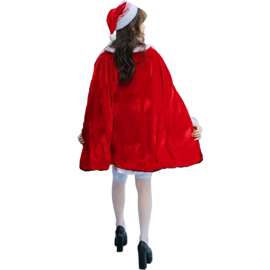 Stylish Astricos Christmas Clothing - Plaid Lolita Party Outfit with Cape - Astricos