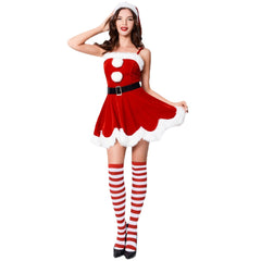 Astricos Sexy Christmas Suit - Adult Women's Cosplay Uniform for Festive Celebrations - Astricos