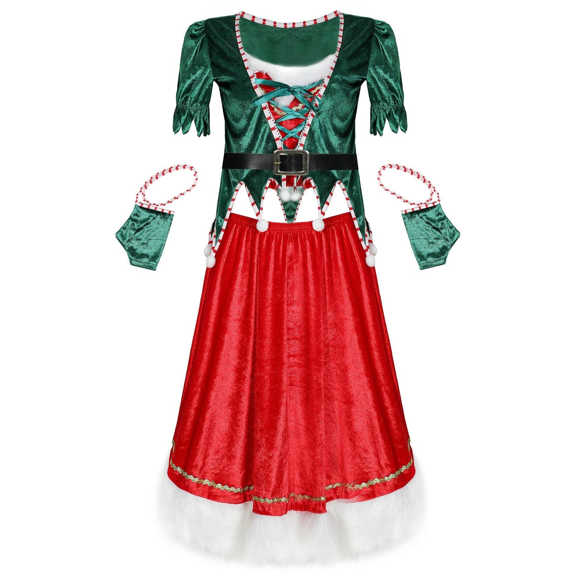 Astricos Sexy Christmas Tree Clothing - Festive Stage Uniform for Holiday Events - Astricos