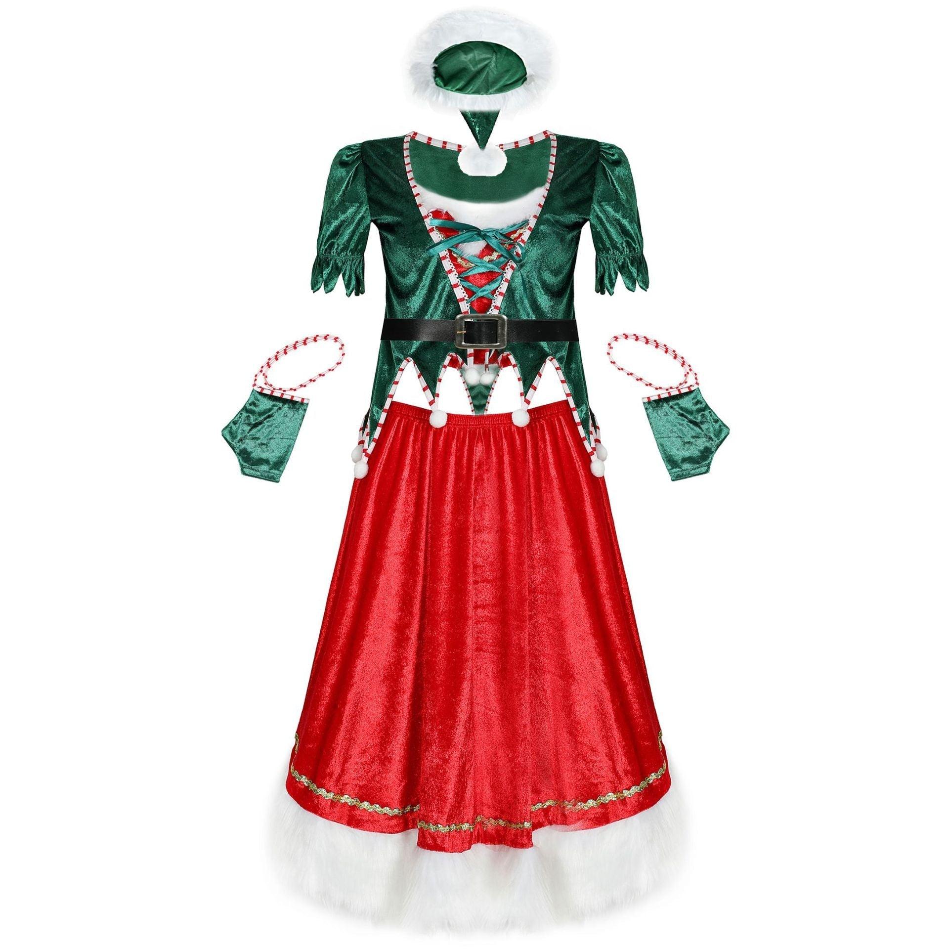 Astricos Sexy Christmas Tree Clothing - Festive Stage Uniform for Holiday Events - Astricos