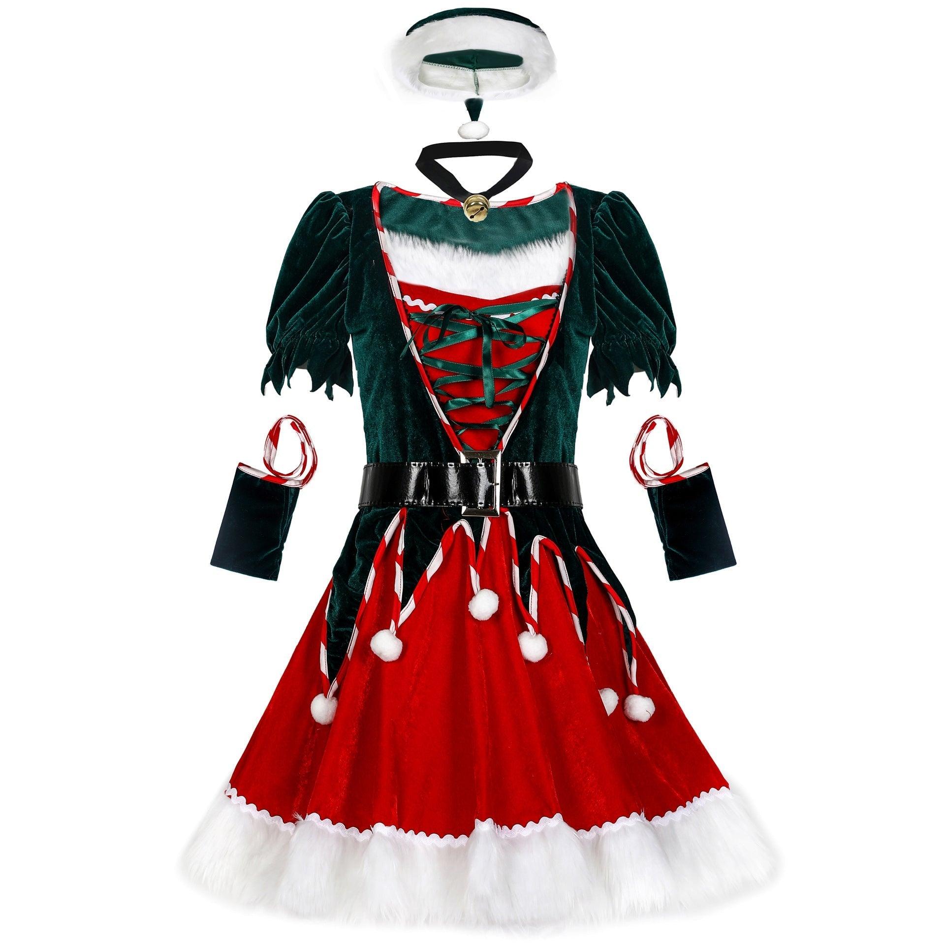 Astricos Sexy Christmas Tree Clothing - Festive Stage Uniform for Holiday Events - Astricos