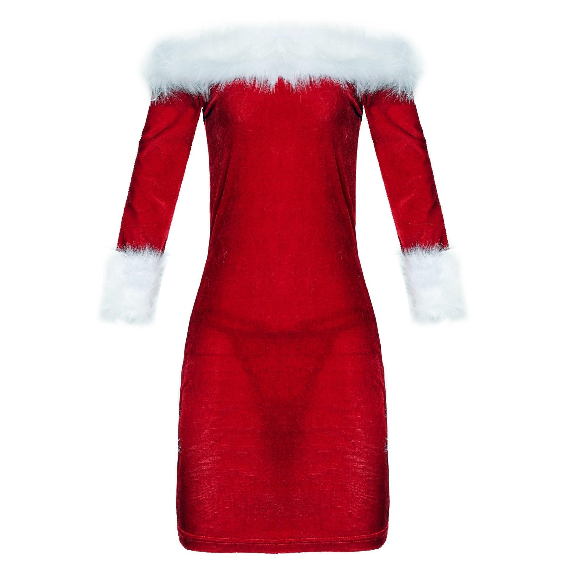 Astricos Long Sleeve Christmas Dress - Elegant Holiday Costume for Festive Performances - Astricos