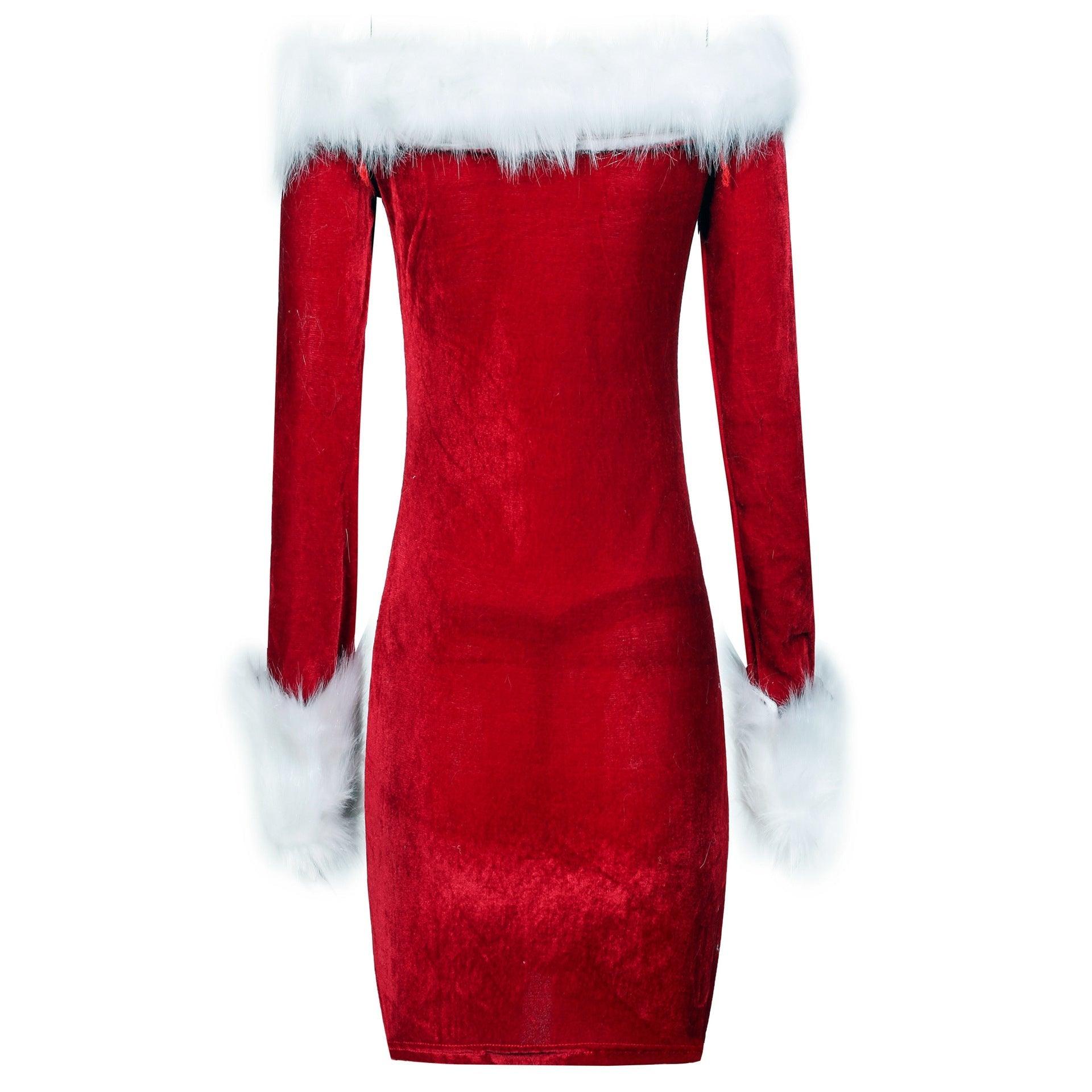 Astricos Long Sleeve Christmas Dress - Elegant Holiday Costume for Festive Performances - Astricos