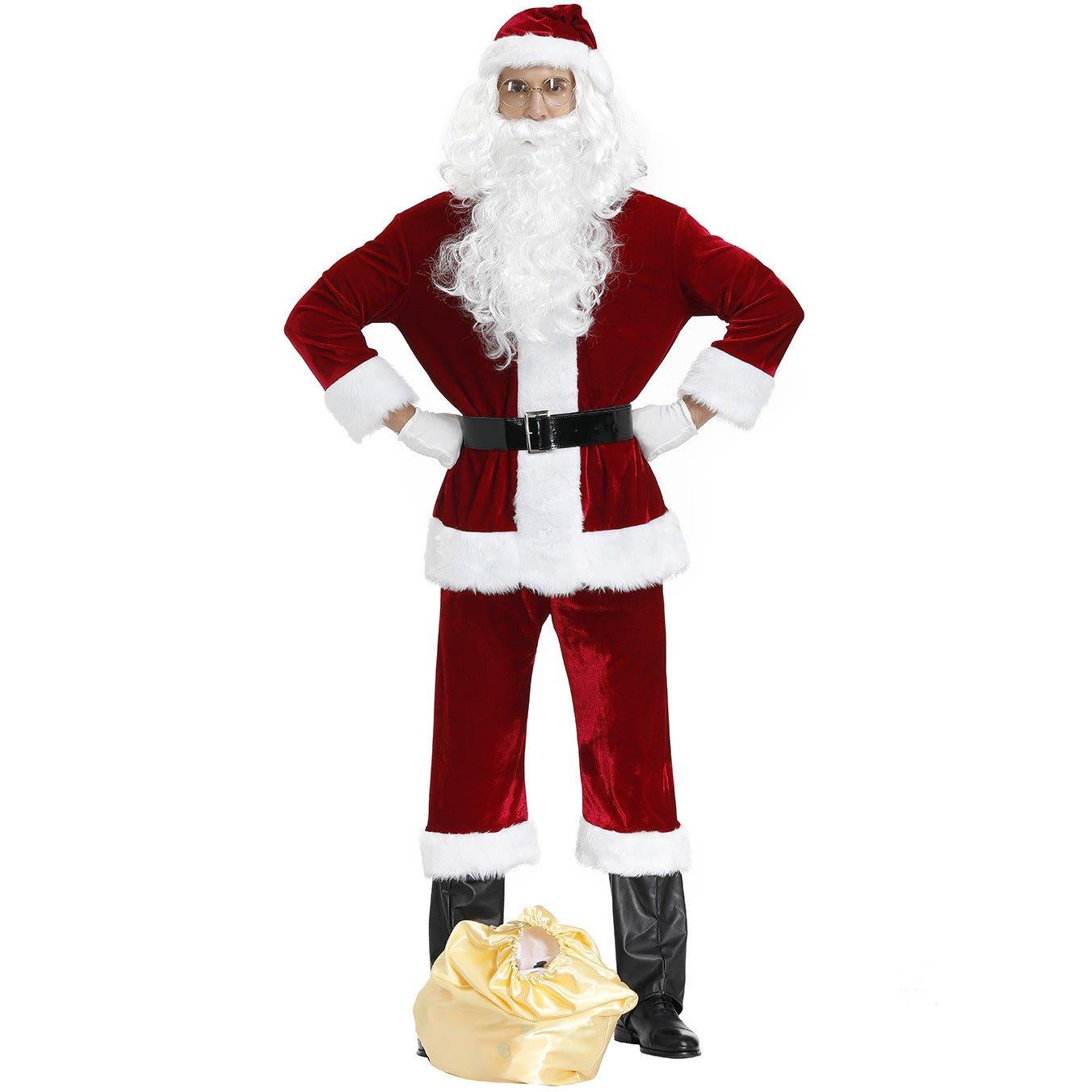 Astricos Men's Santa Suit - Authentic Christmas Outfit for Joyful Celebrations - Astricos