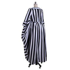 Astricos Rococo Stripe Dress | Elegant Victorian Gothic Ball Gown Cosplay Costume for Women - Astricos