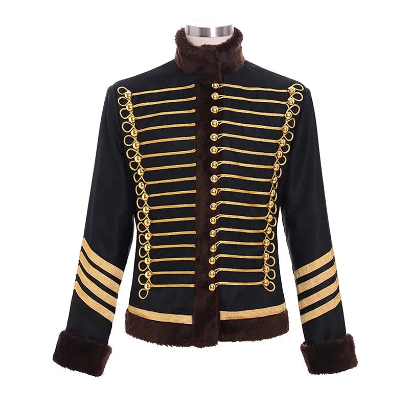 Astricos Medieval Aristocracy Parade Jacket - Cosplay Winter Coat for Themed Events & Military Enthusiasts - Astricos