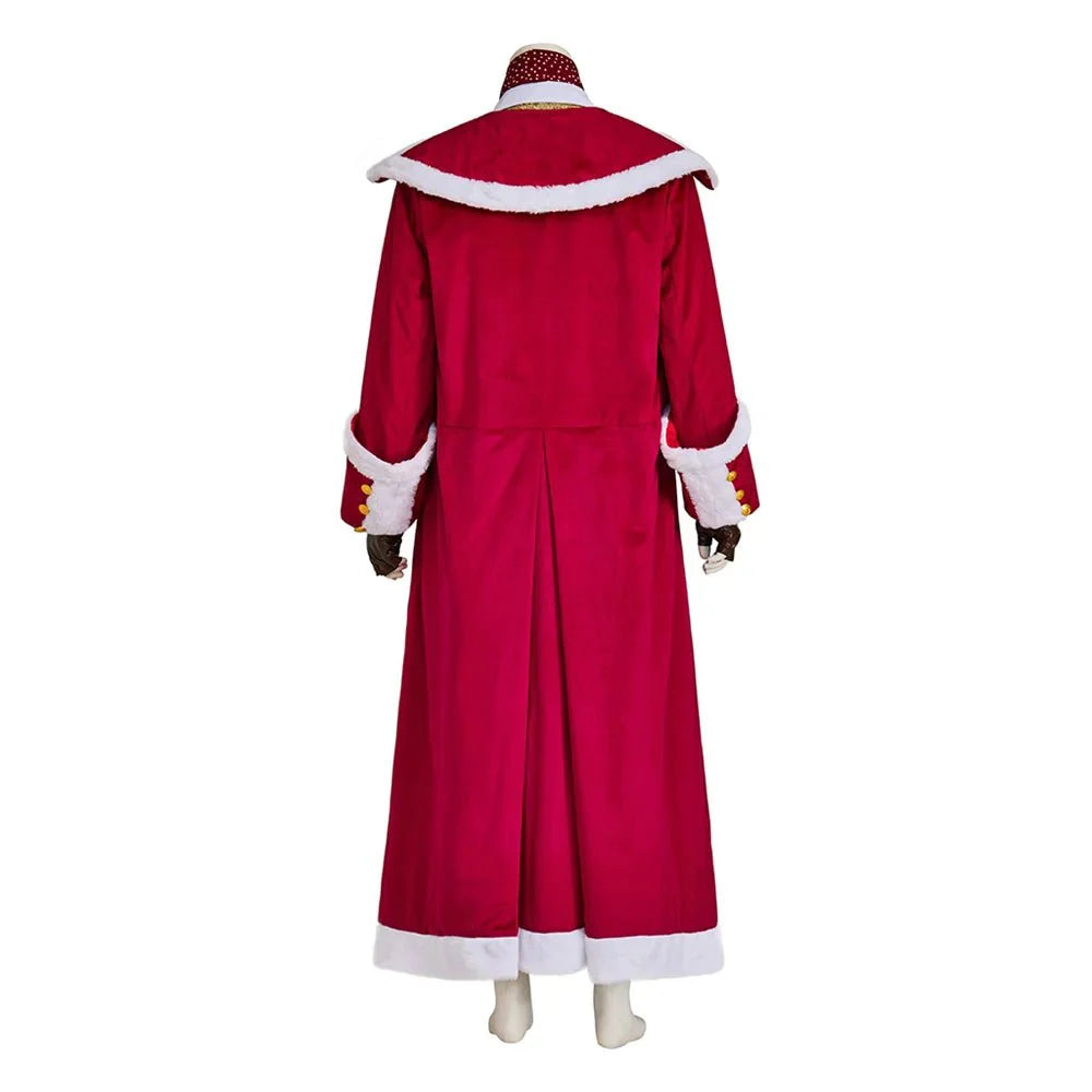 Epic Medieval Santa Claus Cosplay Costume - Red Velvet Jacket Suit Full Set for Christmas Stage Performance - Astricos