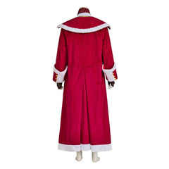 Epic Medieval Santa Claus Cosplay Costume - Red Velvet Jacket Suit Full Set for Christmas Stage Performance - Astricos