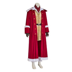 Epic Medieval Santa Claus Cosplay Costume - Red Velvet Jacket Suit Full Set for Christmas Stage Performance - Astricos