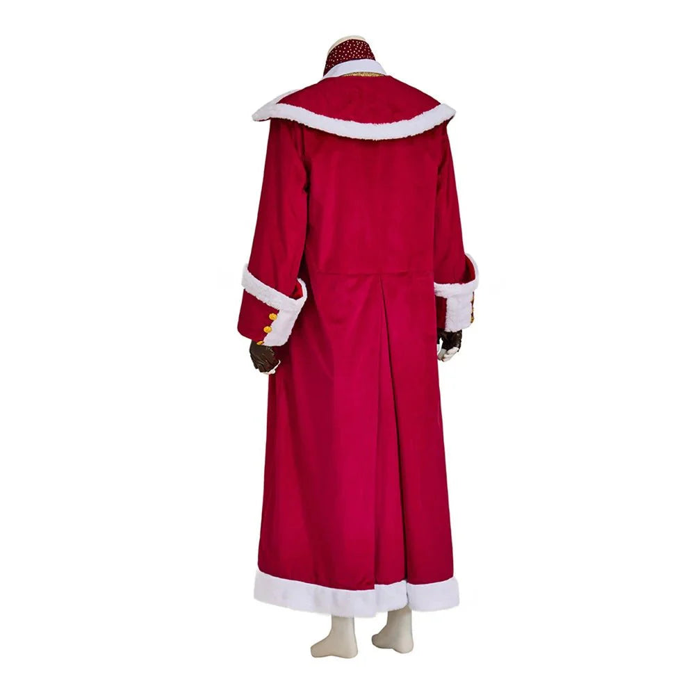 Epic Medieval Santa Claus Cosplay Costume - Red Velvet Jacket Suit Full Set for Christmas Stage Performance - Astricos