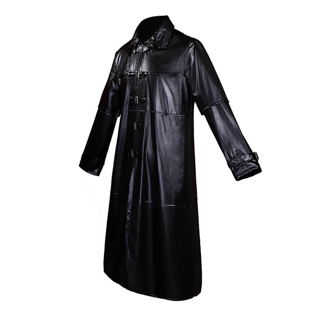 Astricos Medieval Gothic Plague Doctor Costume - Premium PU Leather Jacket for Steampunk and Vampire Themes - Astricos