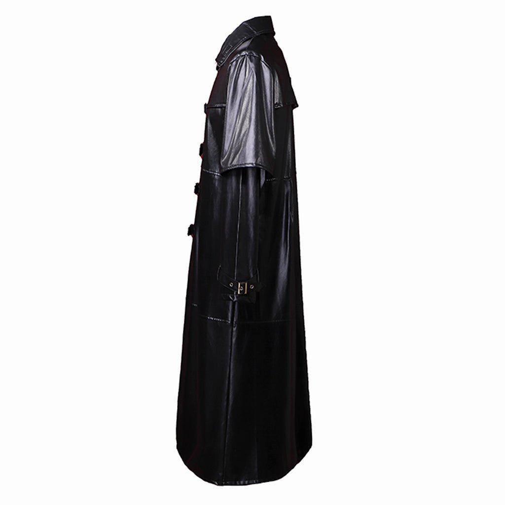 Astricos Medieval Gothic Plague Doctor Costume - Premium PU Leather Jacket for Steampunk and Vampire Themes - Astricos