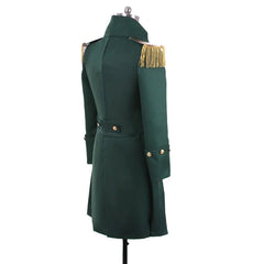 Vintage Green Steampunk Trench Coat - Noble Court Prince Costume | Astricos - Astricos