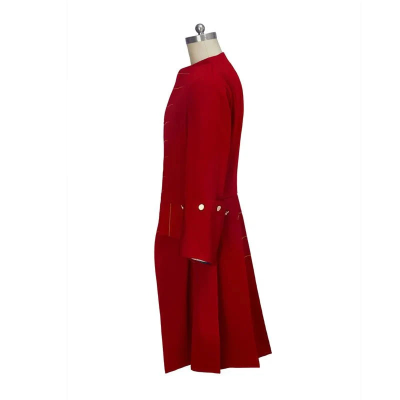 Elegant Astricos Men's Medieval Uniform Jacket - Red Regency Era Tuxedo for Noblemen - Astricos