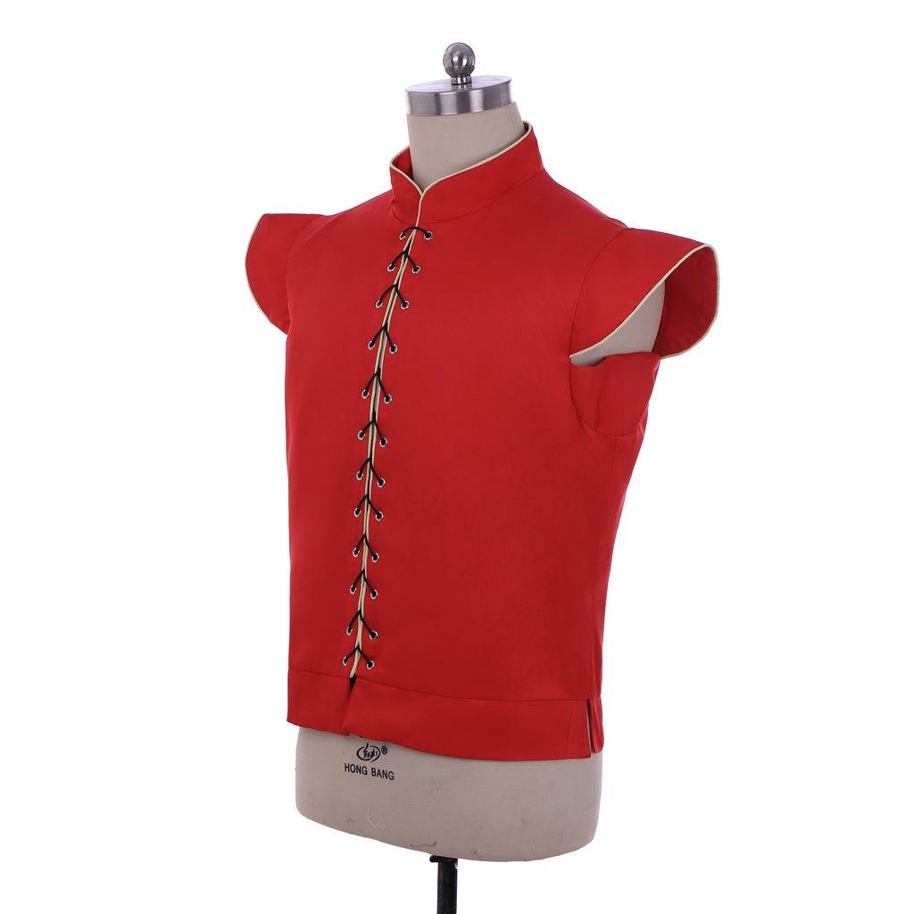 Epic Red Gothic Doublet Vest for Men - Renaissance Cosplay Costume | Astricos - Astricos