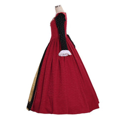 Elegant Tudor Dress Cosplay Costume | Custom Red Gown for Renaissance Faire & Tudor Era Events - Astricos