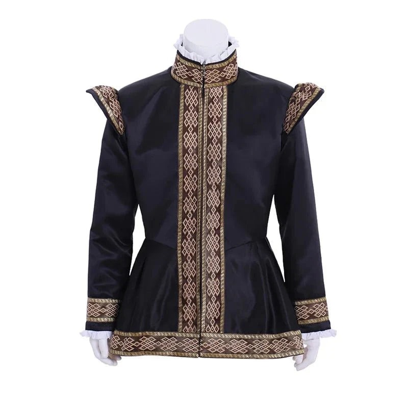 Astricos Medieval Tudor Victorian Uniform Royal Military Jacket for Men - Adult Cape Coat - Astricos